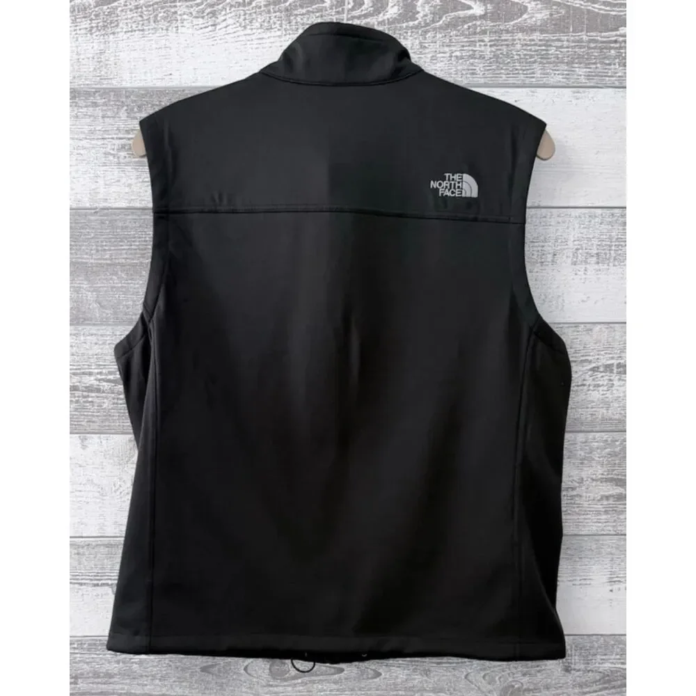 The North Face WindWall Vest Men's XL Black Full Zip Jacket tierpoint logo